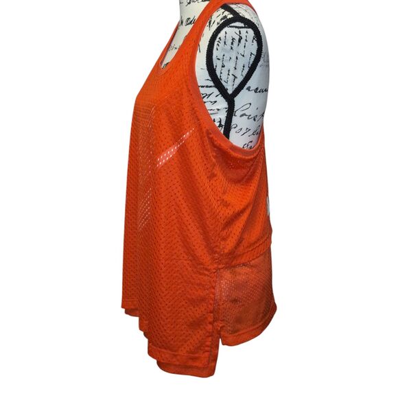 Nike Mesh Women's Tank Top Athletic Light Crimson/White Sz L - Picture 6 of 8